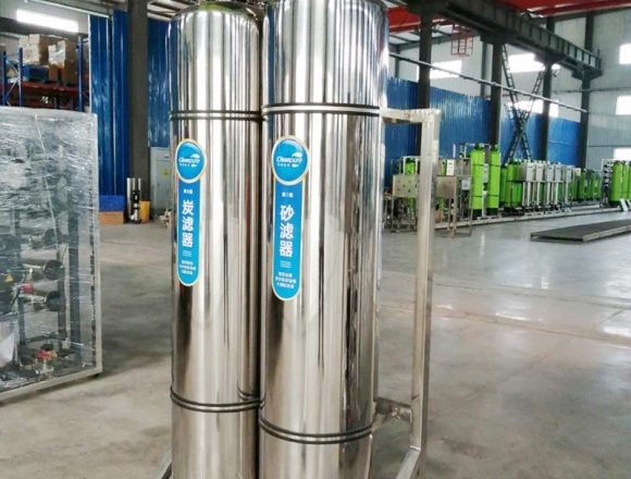 口罩廠0.5噸雙級反滲透純化水、純凈水設(shè)備